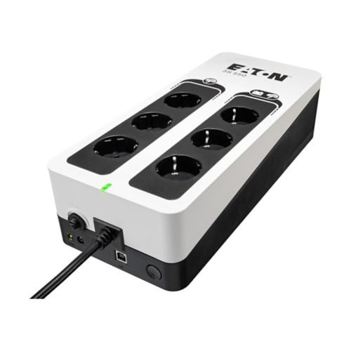 Eaton 3S550D 3S Serisi 550 VA 330W 6 Port Schuko (DIN) Priz Çıkışlı Kesintisiz Güç Kaynağı