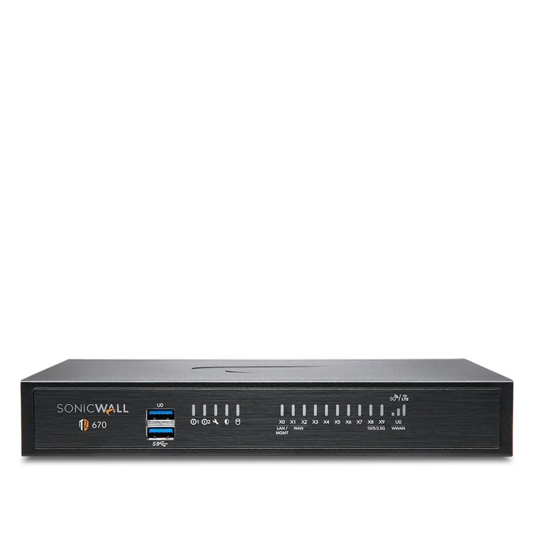 SonicWall Firewall TZ670 Orta Ölçekli İşletmeler İçin Güvenlik Duvarı