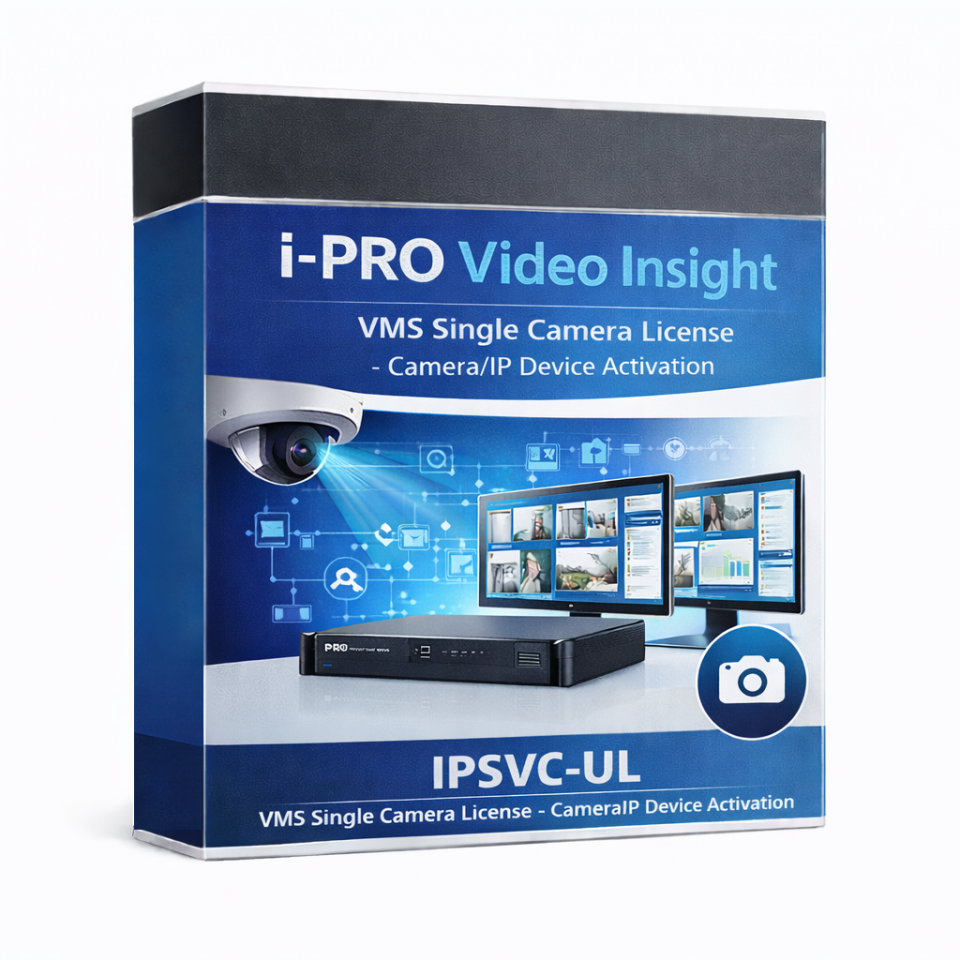 i-PRO Video Insight VMS Tek Kamera Lisansı – Kamera/IP Cihaz Aktivasyonu (IPSVC-UL)