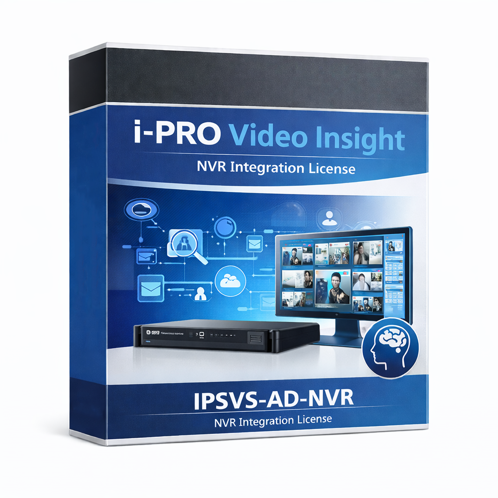 i-PRO Video Insight VMS NVR Entegrasyon Lisansı – i-PRO Kaydedici Entegrasyon Aktivasyonu (IPSVS-AD-NVR)