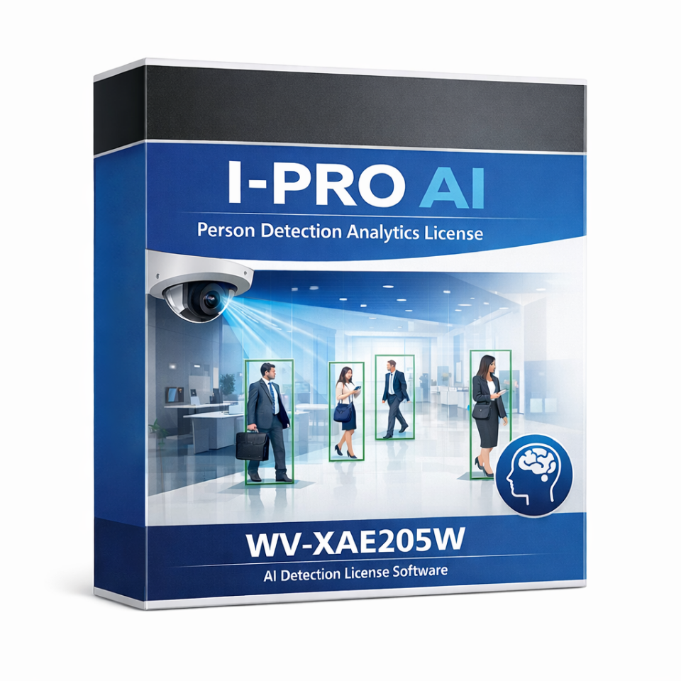 i-PRO AI Destekli Kişi Algılama Analitik Uygulaması Lisansı (WV-XAE205W)