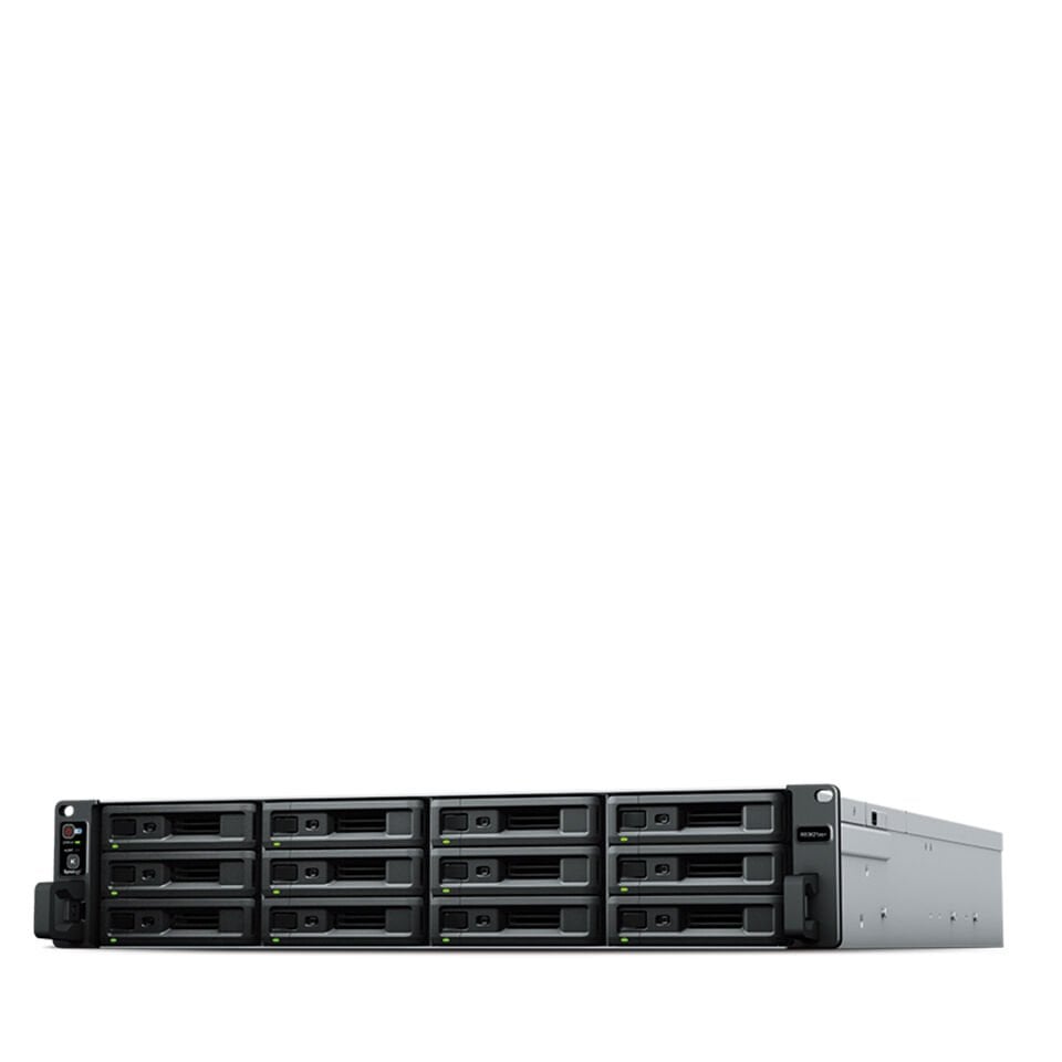 Synology RackStation RS3621xs+ 2U 12 Yuvalı Kurumsal NAS/SAN Depolama Sunucusu Dahili Çift 10GbE Yedekli Güç Kaynağı (RS3621xs+)