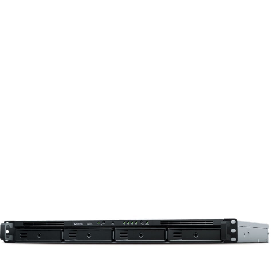 Synology RackStation RS822+ 1U 4 Yuvalı Kurumsal NAS Depolama Sunucusu 4x1GbE Opsiyonel 10 25GbE (RS822+)