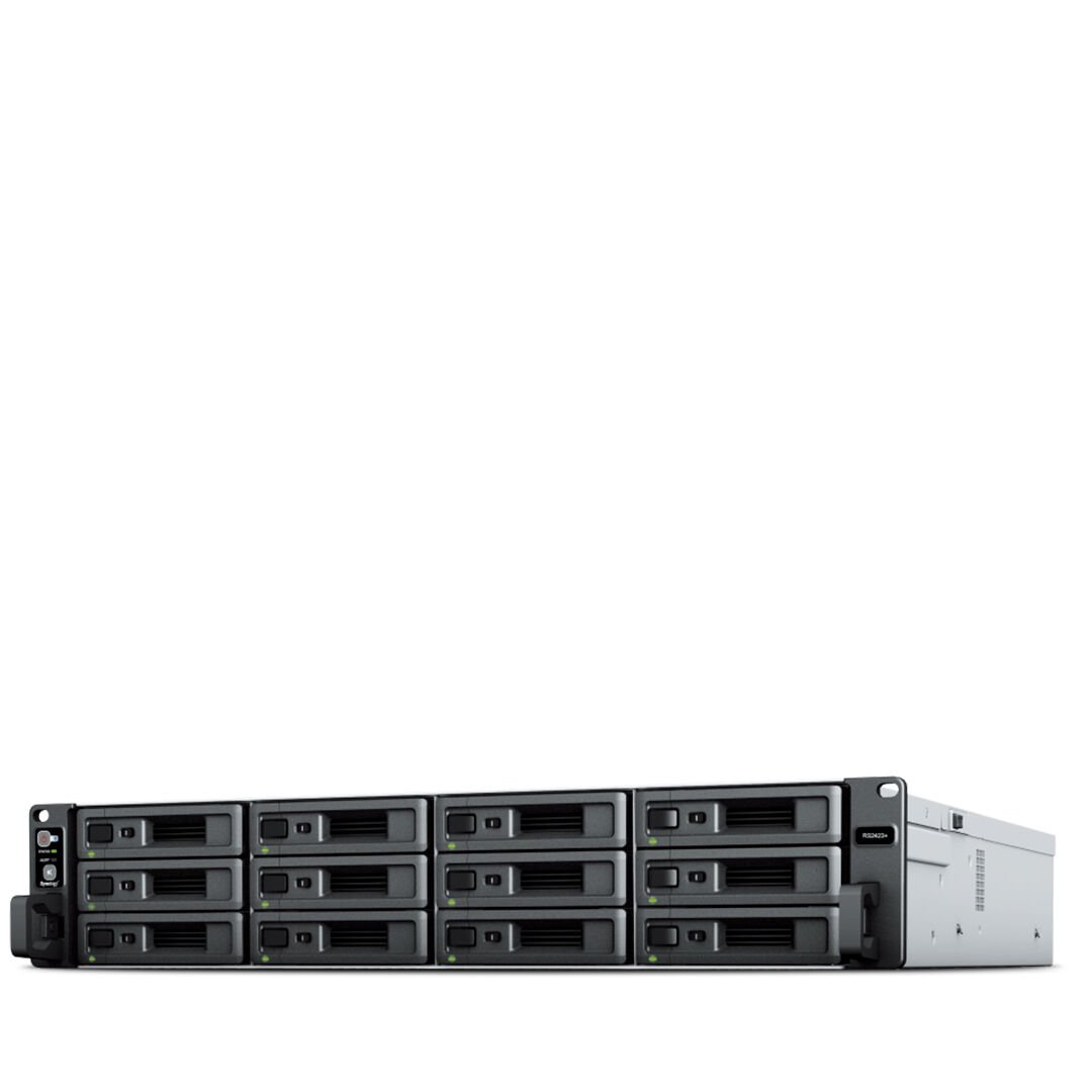 Synology RackStation RS2423+ 2U 12 Yuvalı Kurumsal NAS/SAN Depolama Sunucusu Yerleşik 10GbE 2x1GbE (RS2423+)