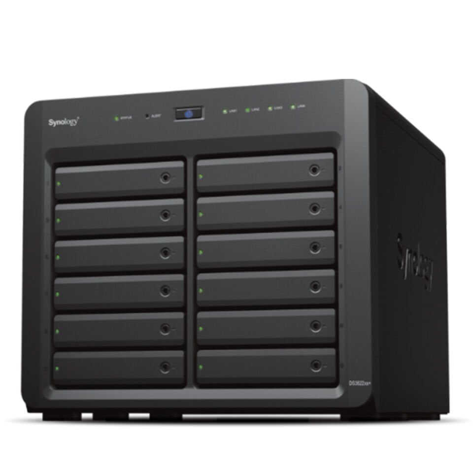 Synology DiskStation DS3622xs+ 12 Yuvalı Kurumsal NAS/SAN Depolama Sunucusu Intel Xeon D-1531 16GB ECC 2x10GbE 2x1GbE (DS3622xs+)