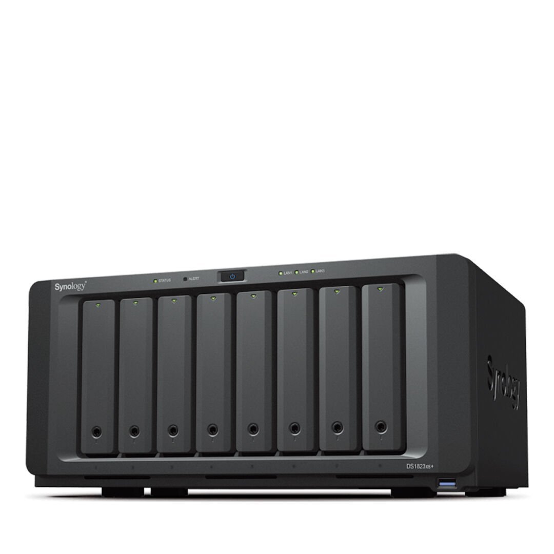 Synology DiskStation DS1823xs+ 8 Yuvalı Kurumsal NAS/SAN Depolama Sunucusu Dahili 10GbE 3x1GbE 8GB ECC (DS1823xs+)
