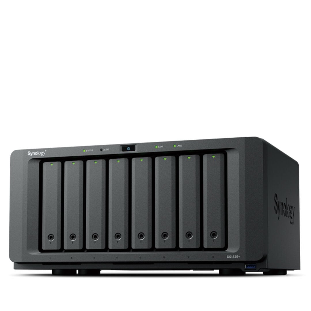 Synology DS1825+ 2U 8 Yuvalı NAS Depolama Sunucusu 2x2.5GbE 2xM.2 SSD Slot 2x1GbE Genişletilebilir (DS1825+)