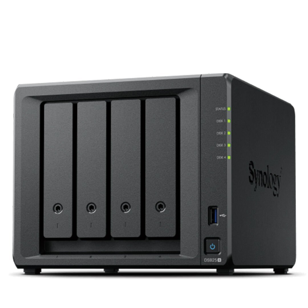 Synology DS925+ 2U 5 Yuvalı NAS Depolama Sunucusu 2x2.5GbE 2xM.2 SSD Slot 1x1GbE (DS925+)