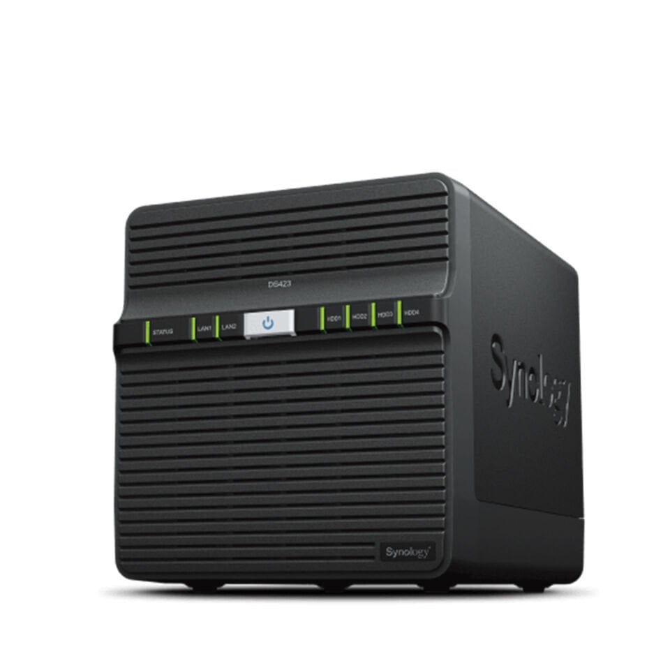Synology DiskStation DS423 2U 4 Yuvalı NAS Depolama Sunucusu 2x2.5GbE 1xM.2 SSD Slot 1x1GbE (DS423)