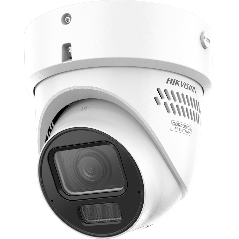 Hikvision DS-2CD3H46G3-LIZSU(Y)/SL 4 MP Dual Illumination Strobe Light ve Sesli Uyarı Destekli Varifokal Turret Kamera