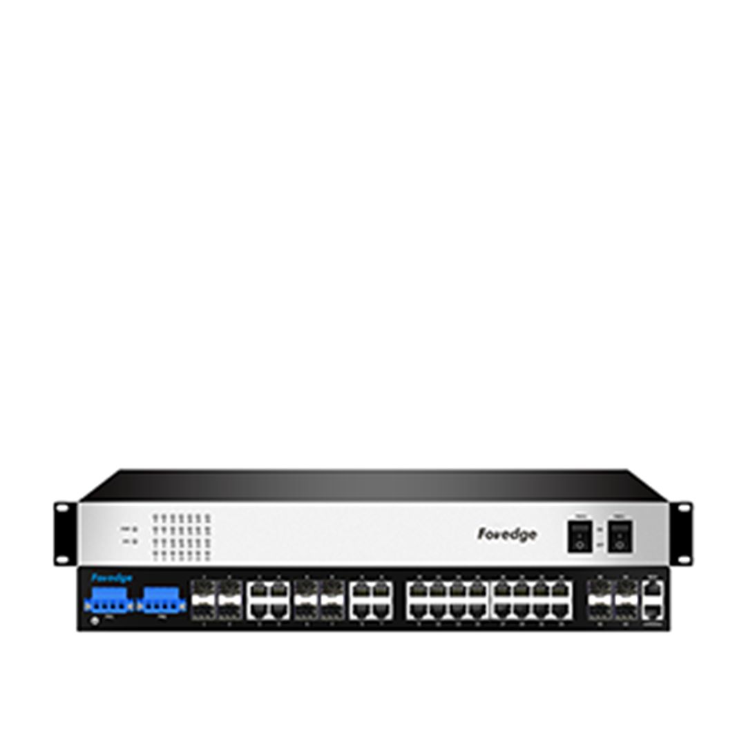 FOREDGE IS1024GS-8F-4TF 24 Port Gigabit Yönetilen Endüstriyel Anahtar 8xSFP 4x10G SFP+ Metal Kasa Geniş Sıcaklık Aralığı (IS1024GS-8F-4TF)