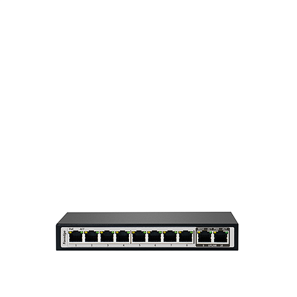 FOREDGE AI1010G 10 Port Gigabit AI PoE Switch 8 PoE + 2 Uplink Metal Kasa (AI1010G)