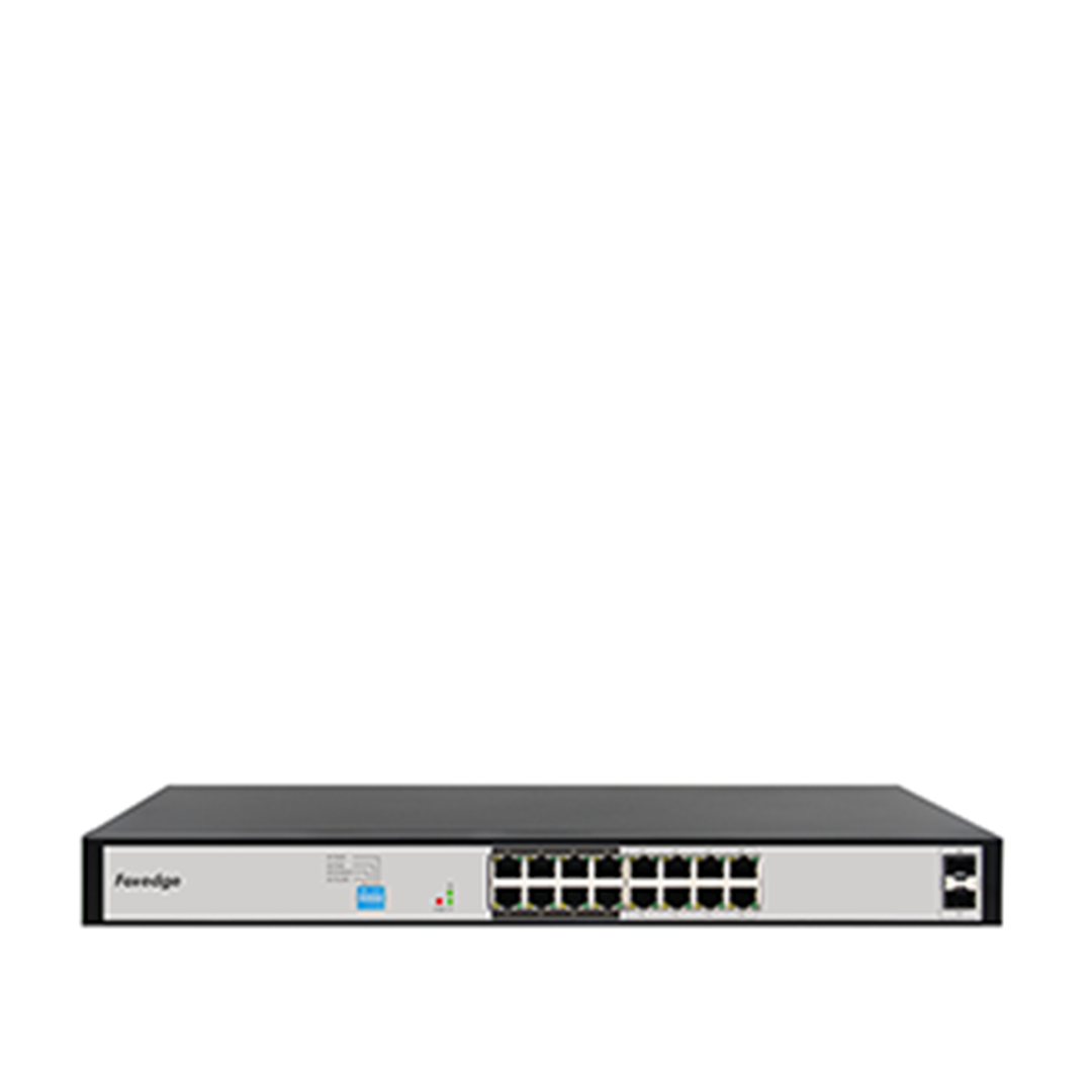 FOREDGE AI1016G 16 Port Gigabit AI PoE Switch 14 PoE + 2 Uplink Metal Kasa (AI1016G)