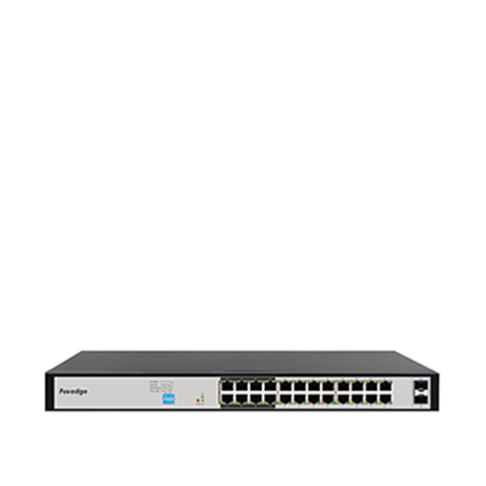 FOREDGE AI1024GC 24 Port Gigabit Kolay Akıllı PoE Switch 22 PoE + 2 Uplink Yönetilebilir Metal Kasa (AI1024GC)