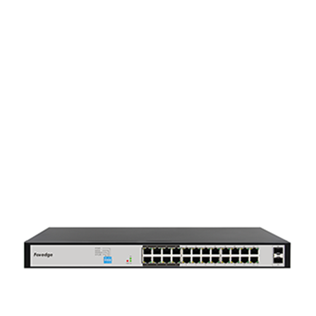 FOREDGE PS2024GC 24 Port Gigabit Kolay Akıllı PoE Switch 22 PoE + 2 Uplink Metal Kasa (PS2024GC)
