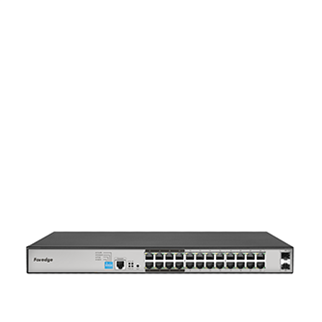 FOREDGE PS3024GS 24 Port Tam Gigabit Katman 2 Yönetilen PoE Switch 22 PoE + 2 Uplink Metal Kasa (PS3024GS)