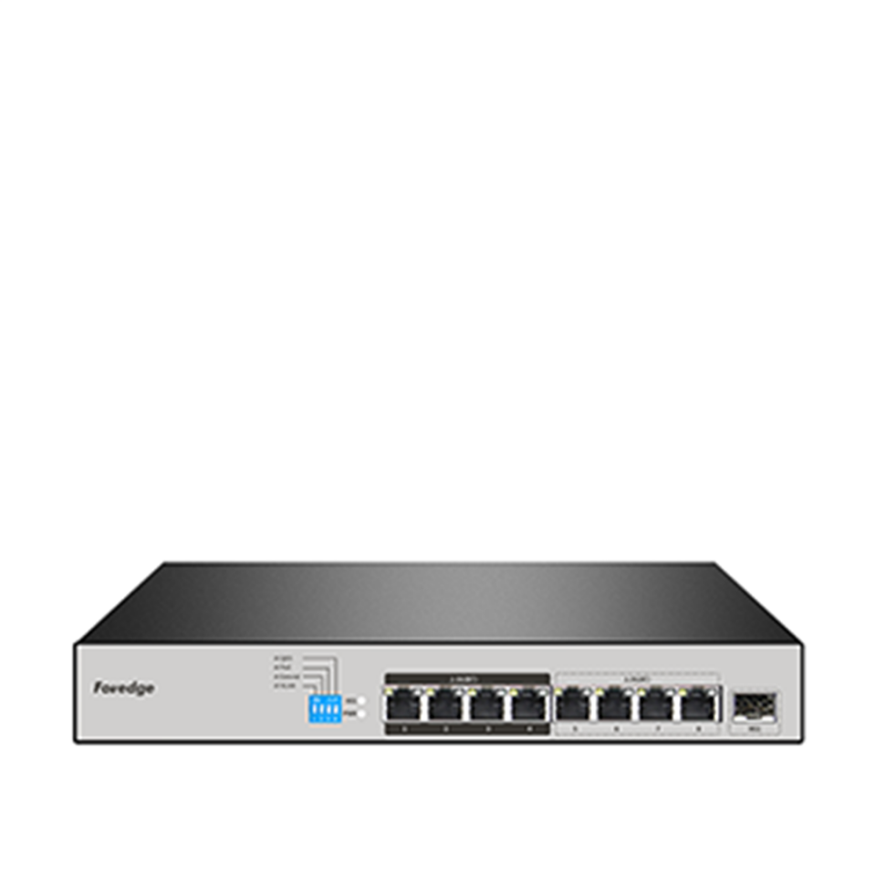 FOREDGE AI1009XGP 10G Uplink 8 Port 2.5G AI PoE Switch 8x2.5G PoE RJ45 1x10G SFP+ Fansız Metal Kasa (AI1009XGP)