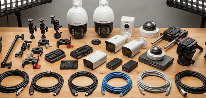 Kamera Montaj Aksesuarları ve Bağlantı Kabloları